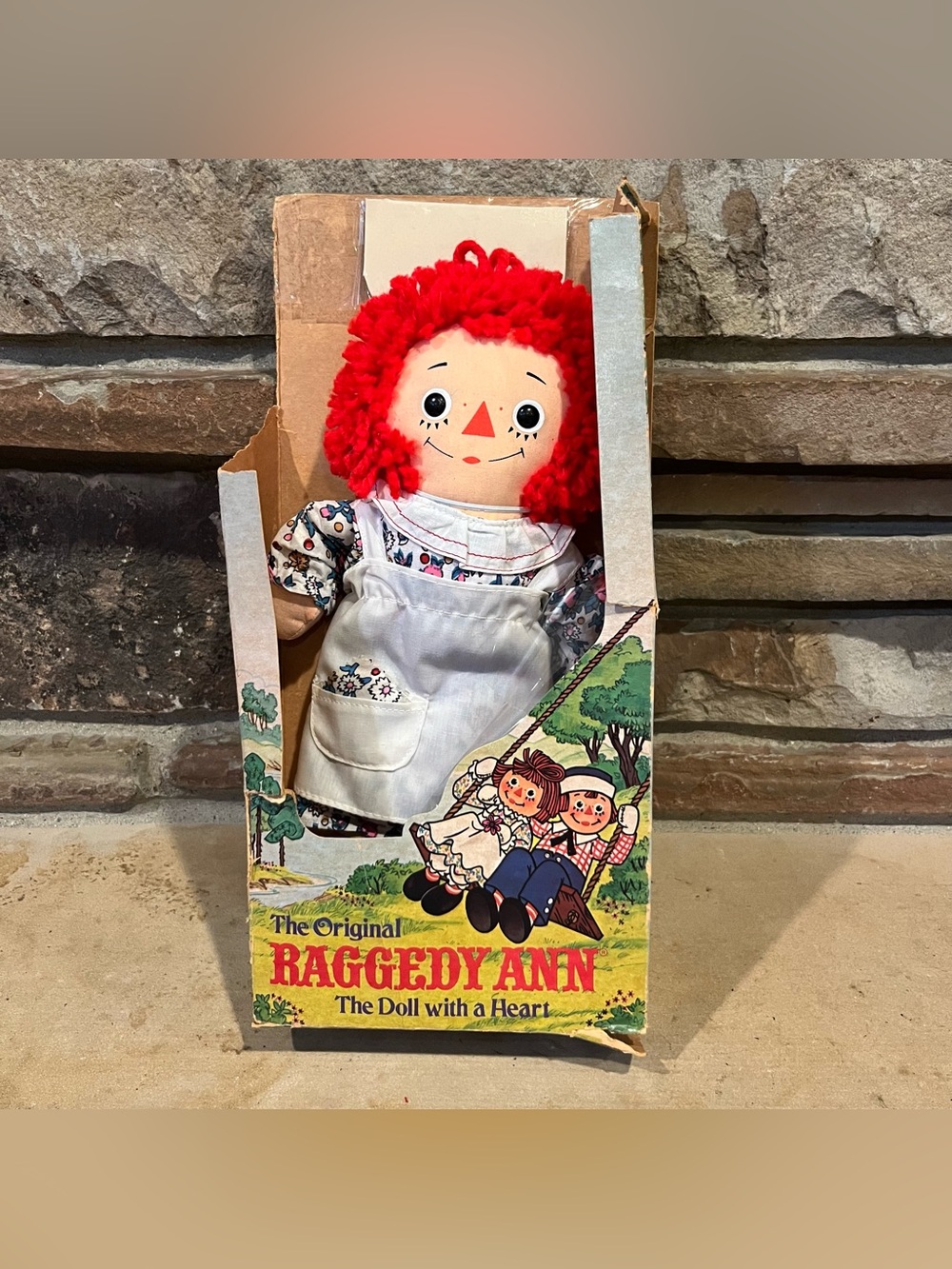 Vintage 1979 Raggedy Ann Knickerbocker Toy Co 12" Doll